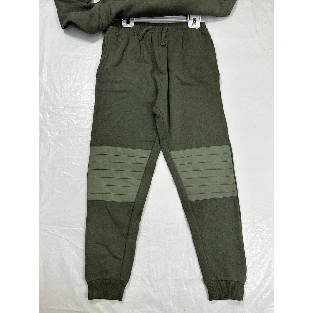Youth Boy’s Green 2-Piece Sweatshirt and Sweatpants Set Size 10